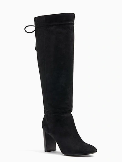 Kate Spade Hazel Suede Tassel Boots In Black Suede ModeSens