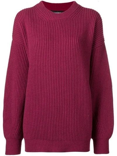 Department 5 Oversized Knit Sweater - Red