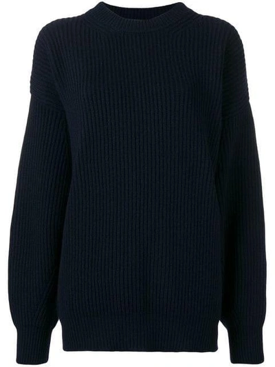 Department 5 Oversized Knit Sweater - Blue