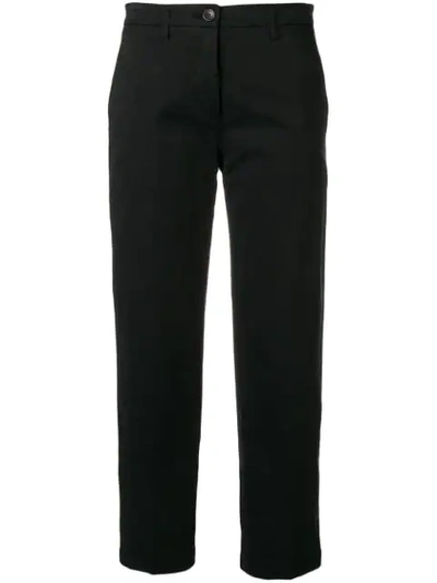 Department 5 Chino Gabardina Trousers In Black