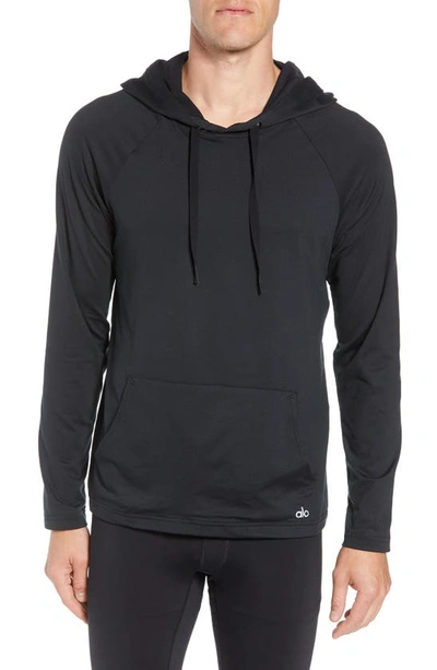 Alo Yoga Conquer Hoodie In Black Solid