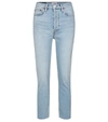 Re/done Originals Comfort Stretch High Waist Ankle Crop Jeans In Mid 90s
