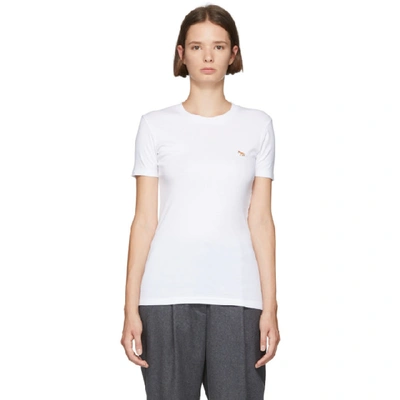 Maison Kitsuné Maison Kitsune White Fox Profile Patch T-shirt