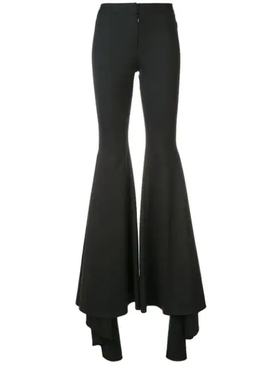 Vera Wang Flared Trousers - Black