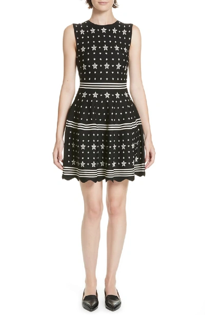 Ted Baker Mariae Star Knit Dress In Black