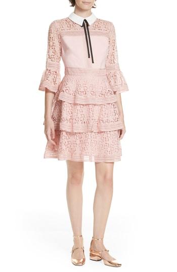 ted baker starh star lace ruffle dress