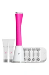 Dermaflash 2.0 Luxe Facial Exfoliating Device 5 Pc. Set In Hot Pink