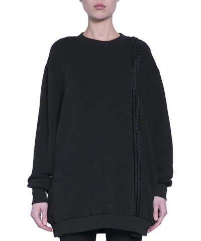 Amen Oversized Cotton Sweatshirt In Nero