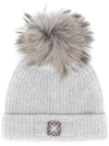 Max & Moi Pom Pom Cap - Grey