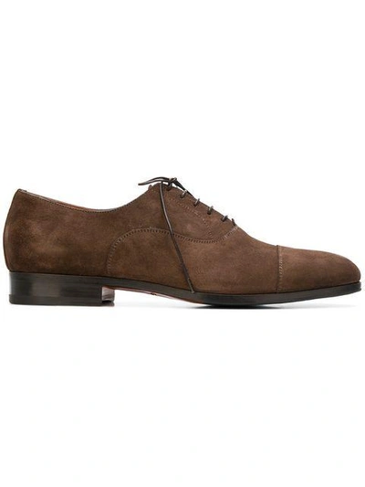 Santoni Lace-up Oxford Shoes In Brown