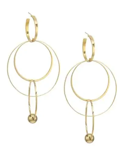 Lana Jewelry Vice 14k Yellow Gold Wire Bond Hoop Earrings