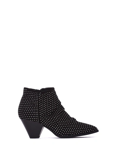 Janet & Janet Mia Black Ankle Boots In Nero