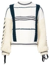 Carven Knit Mesh Sweater - White