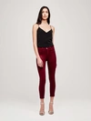 L Agence Margot Coated Jean In Dark Berry Coated