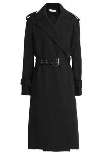 Iro Woman Belted Cotton-gabardine Trench Coat Black