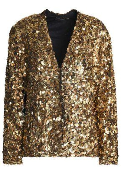 Antik Batik Woman Sequined Mesh Jacket Gold