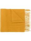 N•peal Woven Scarf In Yellow