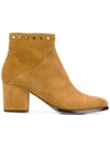 Jimmy Choo Melvin 65 Studded Suede Ankle Boots In Hazel