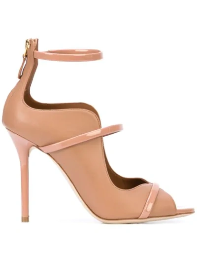 Malone Souliers Cut-out Strap Sandals In Neutrals