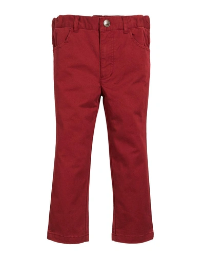Fore Brushed Twill Pants In Red