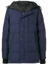 Canada Goose Hooded Puffer Jacket In Blue