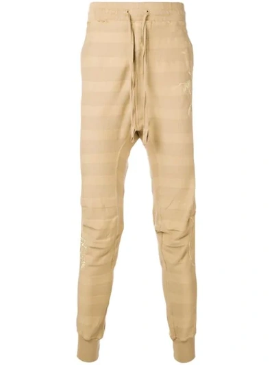 Haider Ackermann Striped Track Trousers In Neutrals