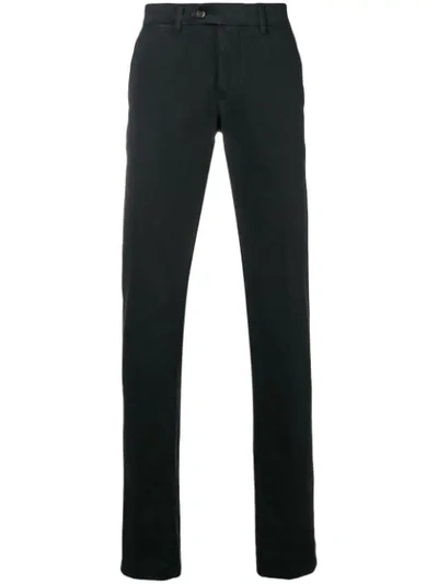 Corneliani Tailored Fitted Trousers In Black
