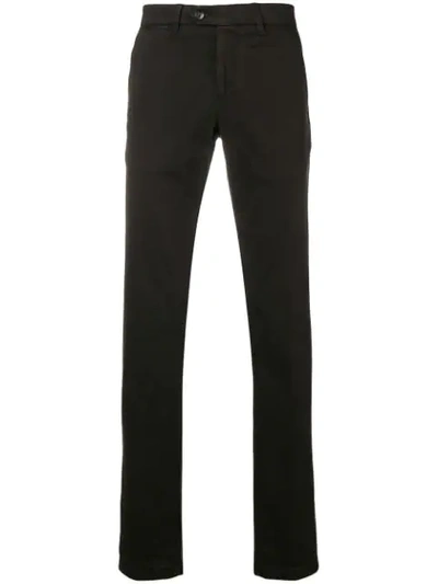 Corneliani Slim-fit Tailored Trousers In Brown