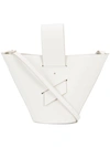 Carolina Santo Domingo Women's Amphora Leather Crossbody Bag In White