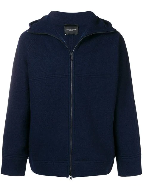 Roberto Collina Zip Hooded Jacket - Blue | ModeSens