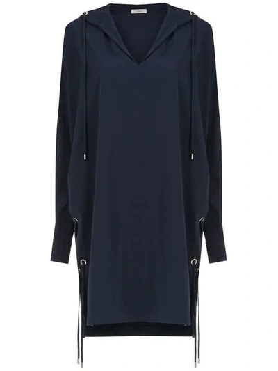 Egrey Hooded Top In Blue