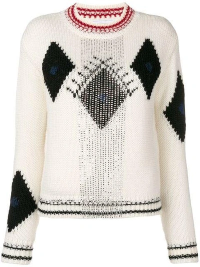 Ermanno Scervino Embellished Jumper In White