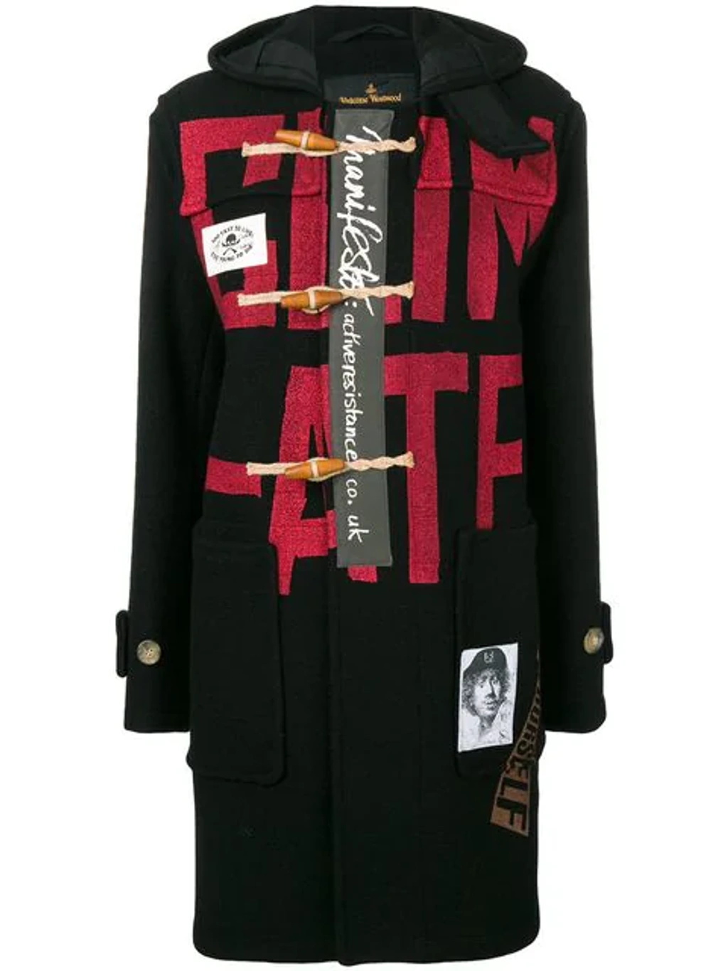 Vivienne Westwood Anglomania Monty Duffle Coat In Black | ModeSens