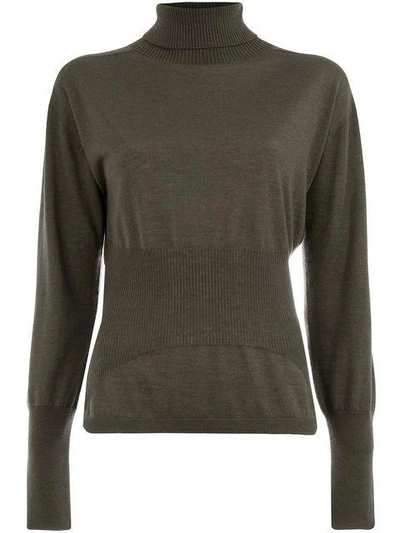 Lamberto Losani Rolled Neck Top - Grey