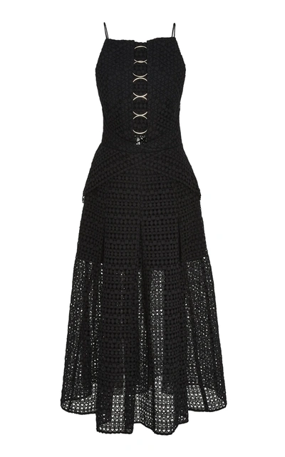 Acler Eden Sleeveless Maxi Dress In Black