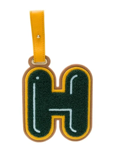Chaos Letter H Luggage Tag In Green