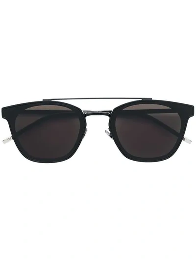 Saint Laurent Round Frame Sunglasses In Black