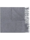 N•peal Woven Shawl Scarf In Grey