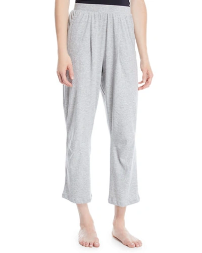 Skin Everywhere Cropped Pajama Pants In Gray