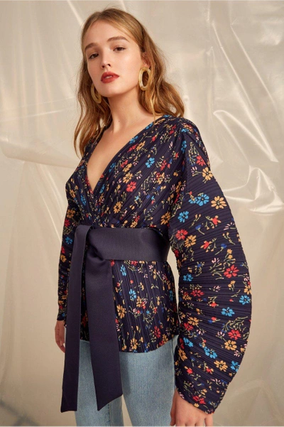 C/meo Collective Decided Top In Navy Floral