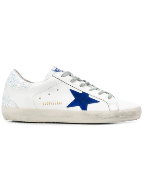 Golden Goose Superstar Sneaker In White/iridescent/blue Star | ModeSens