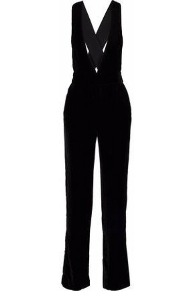 3x1 Woman Ella Velvet Jumpsuit Black
