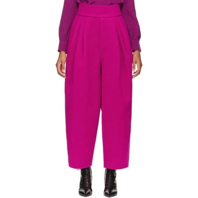 Marc Jacobs Pink High-waisted Trousers In 672 Hotpink