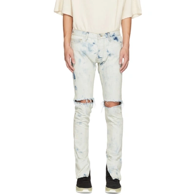 Fear Of God Holy Water Skinny-fit Distressed Selvedge Denim Jeans