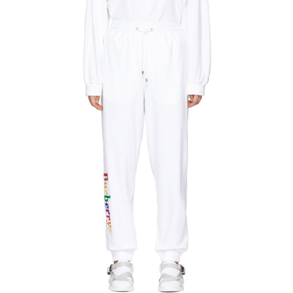 burberry rainbow track pants