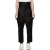 Rick Owens Cargo Trousers In 09 Black