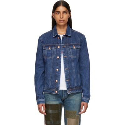 Won Hundred Blue Denim Fourteen Jacket In Stone Blue