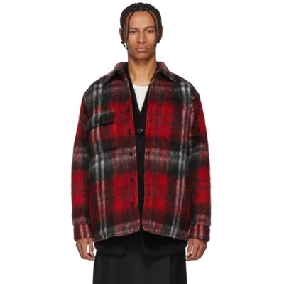 Bless Red Check Woodhacker Jacket In Redcheck