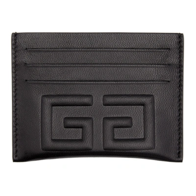 Givenchy Logo-embossed Leather Cardholder In Black