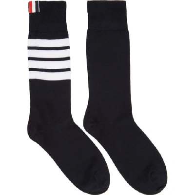Thom Browne Cotton Socks In Navy
